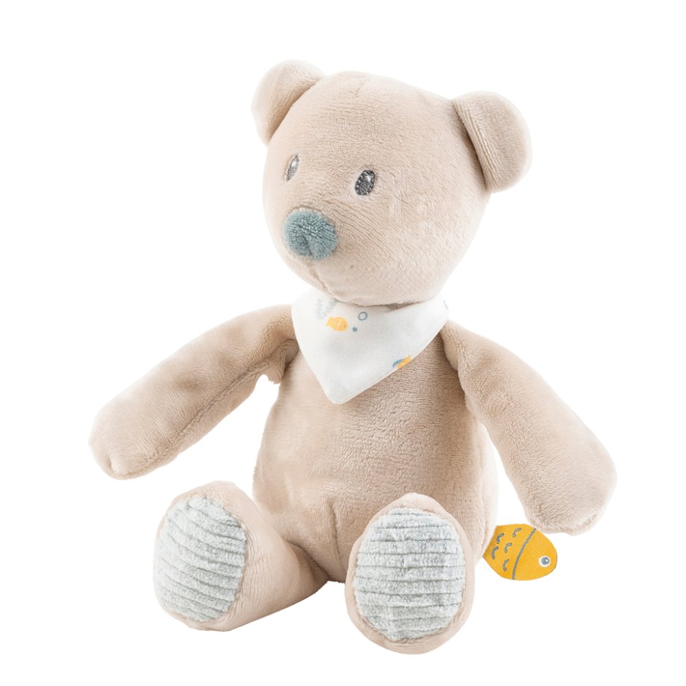 NATTOU Teddy Bear Mini Jules With Rattle 20 Cm Romeo, Jules & Sally