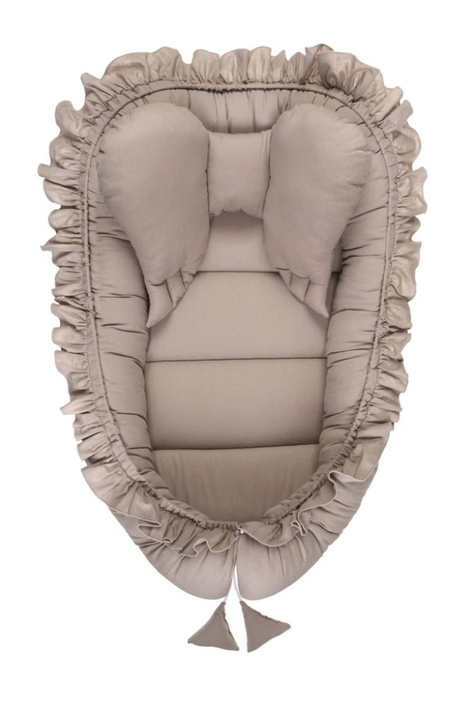 BELISIMA Babynest Ren Bomull Latte 85x55 Cm