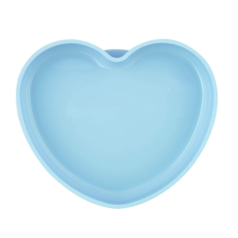 CHICCO Piatto Cuore In Silicone, Blu-verde 9m+