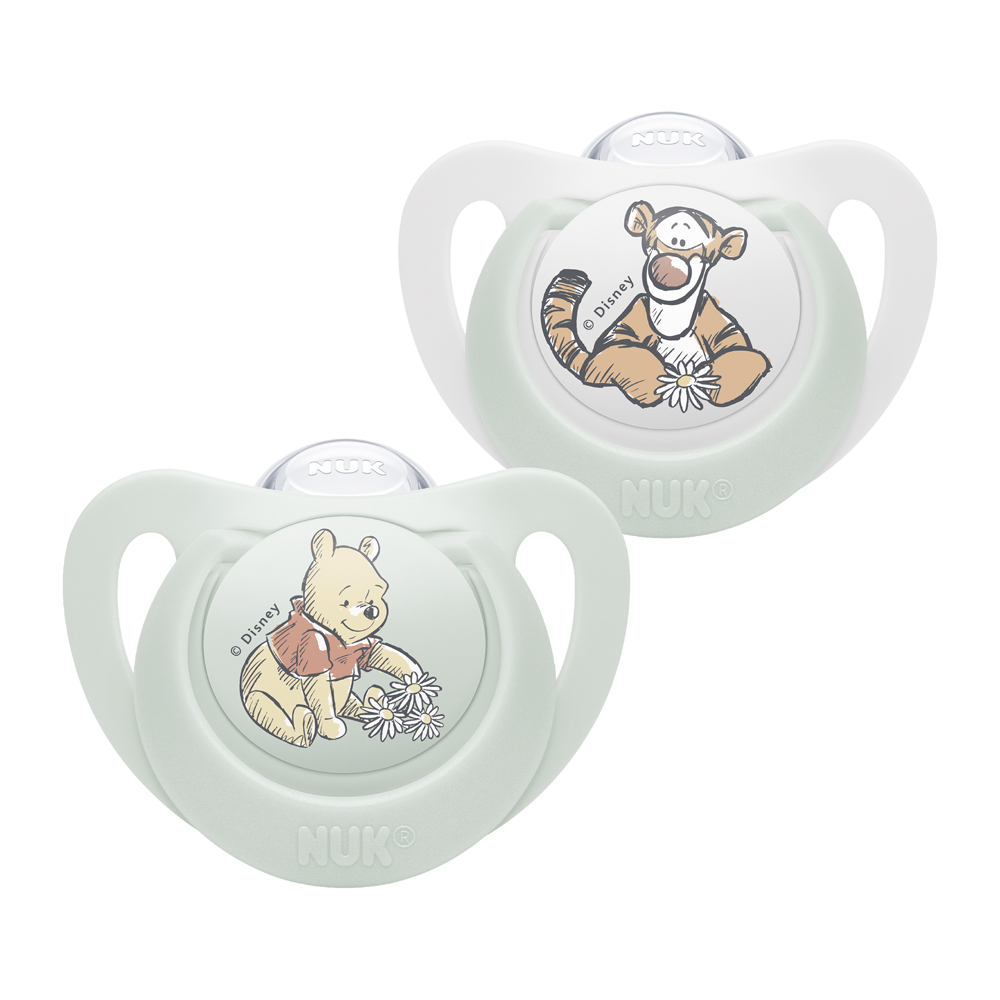 NUK Sucette Disney Winnie L'ourson Dans Une Boîte, Blanche 6-18 Mois