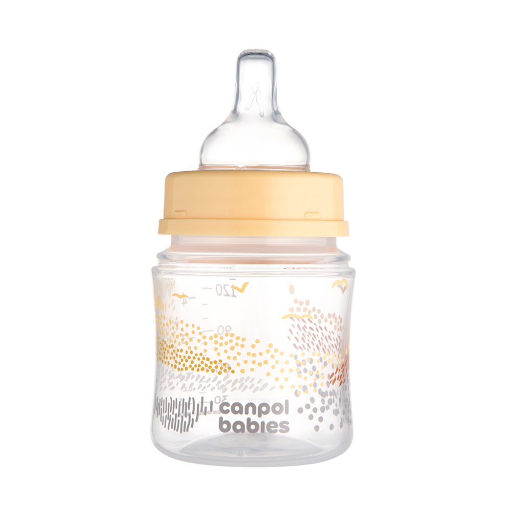 CANPOL BABIES Biberon Anti-colique EasyStart Mountains 120 Ml Beige