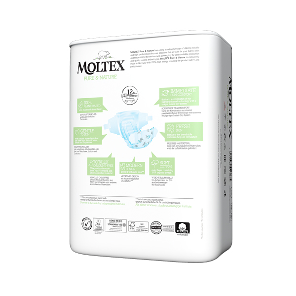 MOLTEX Pure&Nature Pañales Desechables 5 Junior (11-16 Kg) 25uds