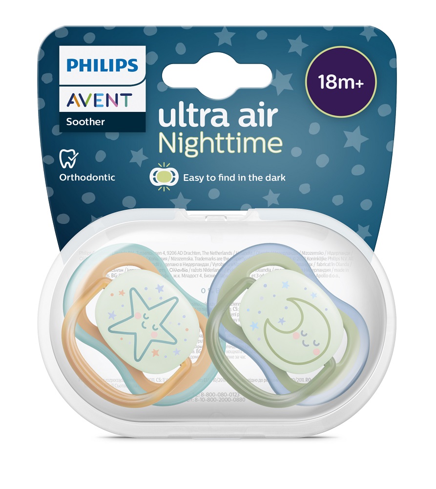 Philips AVENT Ultra Air Noćna Duda 18m+ Neutralna, 2 Kom