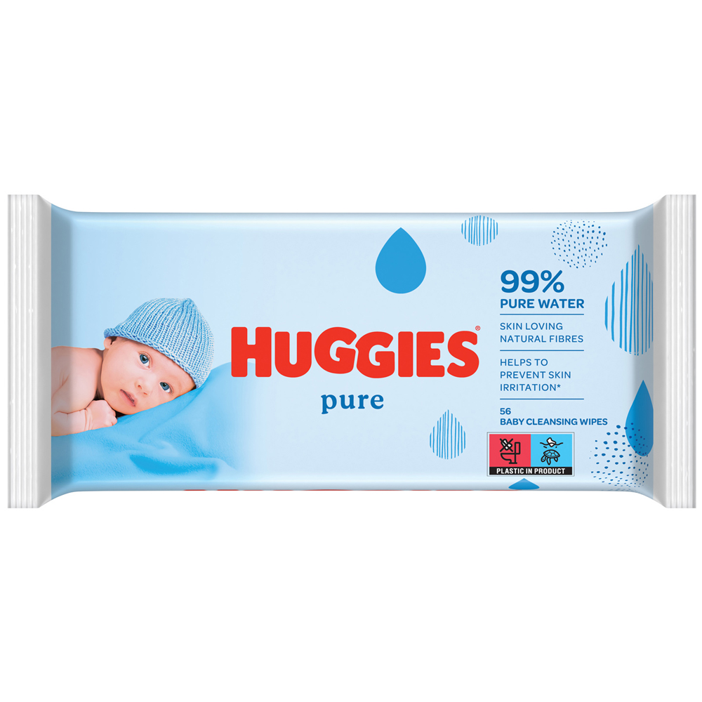 HUGGIES® Single Pure Lingettes Humides 56 Pièces