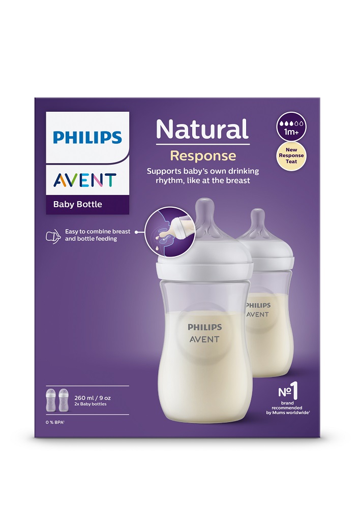 Philips AVENT Láhev Natural Response 260 Ml, 1m+, 2 Ks