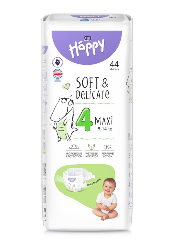 BELLA HAPPY Baby Maxi Disposable Diapers 8-14 Kg 44 Pcs