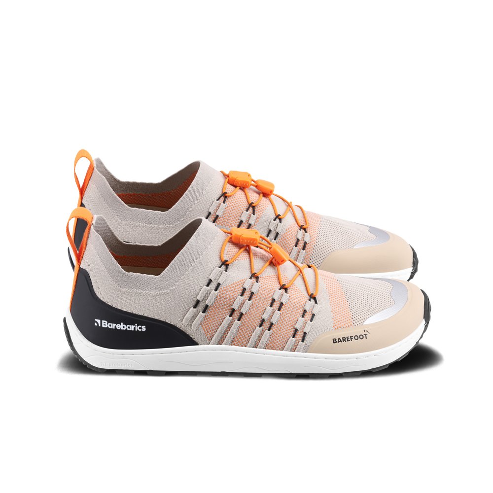 Barefoot Tenisky Barebarics Voyager - Beige & White 36 Beige