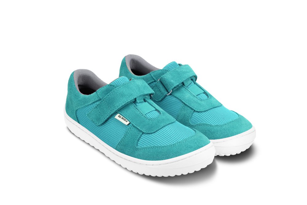 Baskets Pieds Nus Pour Enfants Be Lenka Joy - Turquoise & Blanc 27 Turquoise