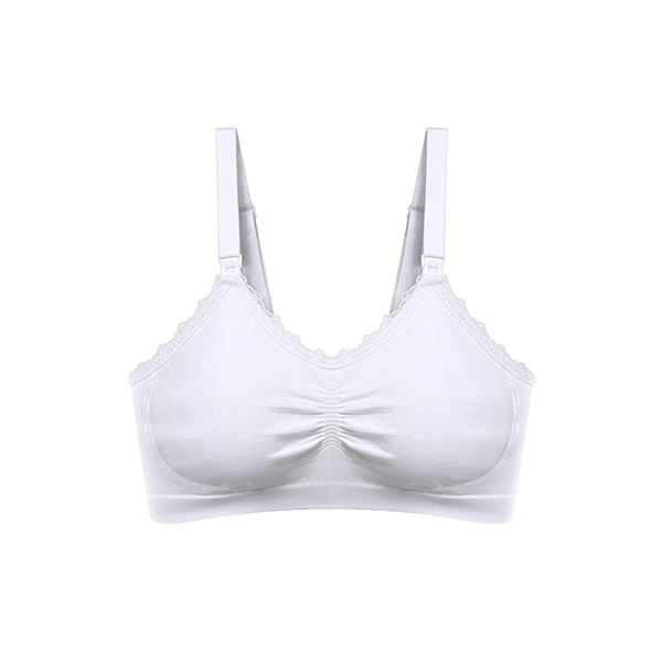 BABYONO Soutien-gorge de maternité et d'allaitement, blanc, taille. E70-75