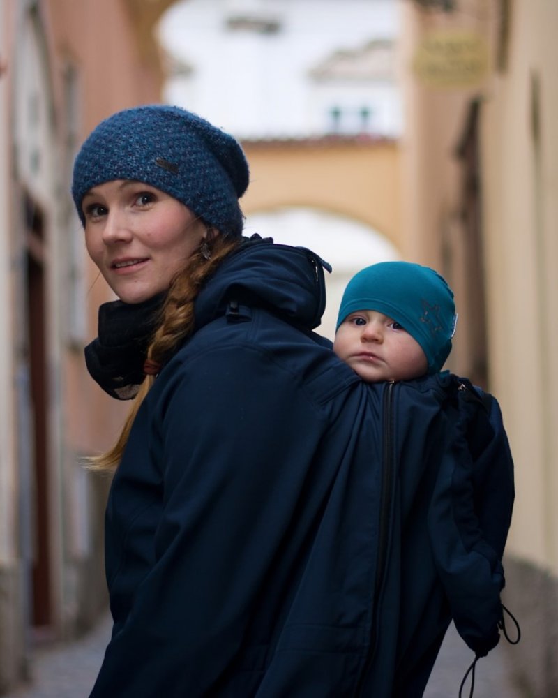 Veste de maternité et de portage Softshell Alice + Maternity Jacket, bleu foncé L/XL