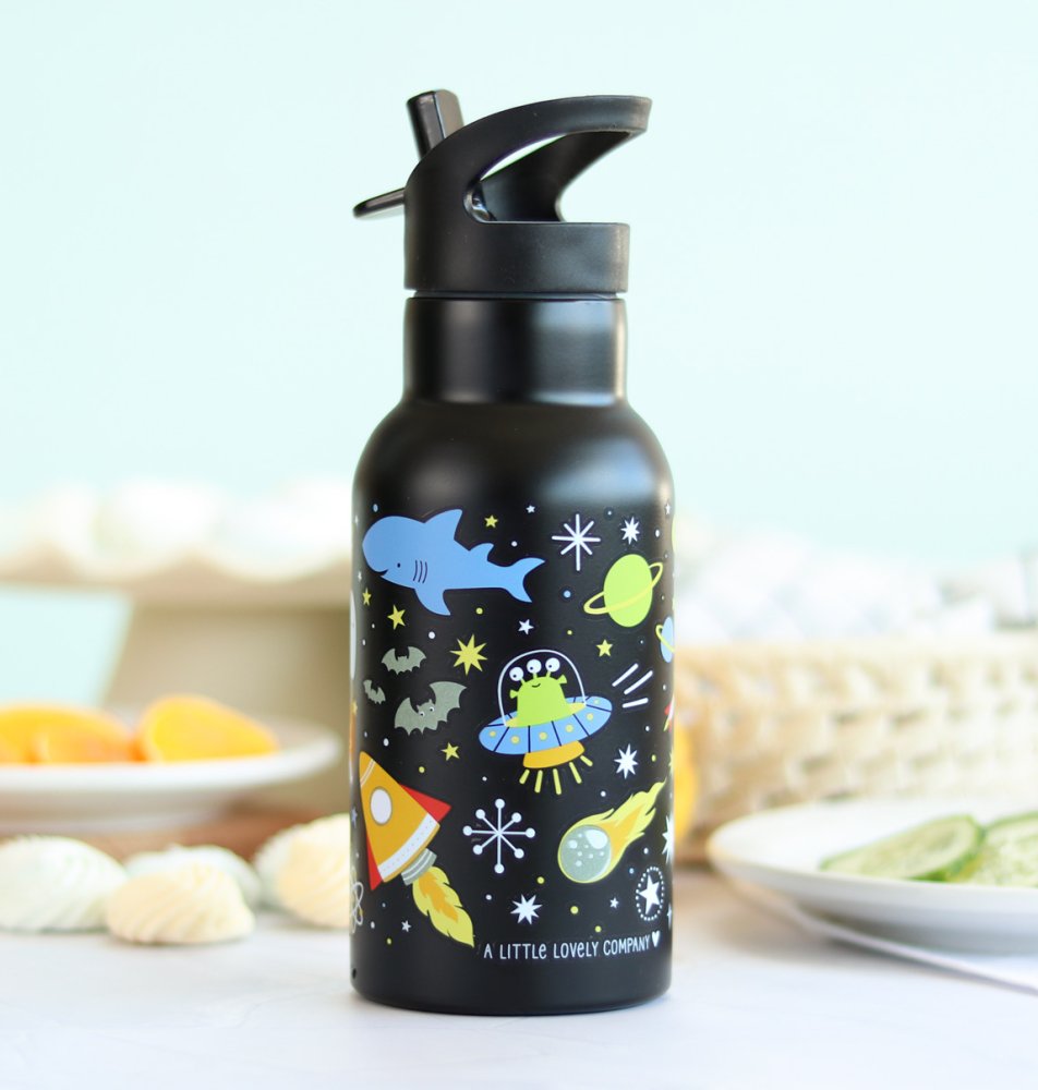 A Little Lovely Company - Borraccia in acciaio inossidabile, 350 ml - Spazio - immagine 5