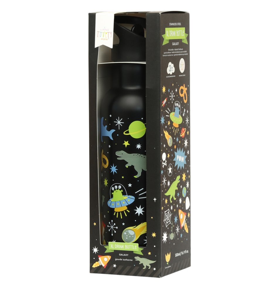 A Little Lovely Company - Borraccia in acciaio inossidabile, 500 ml - Spazio - immagine 4