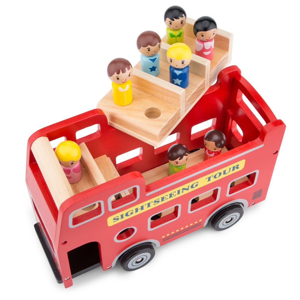 Autobus urbano rosso + 9 personaggi passeggeri - immagine 3
