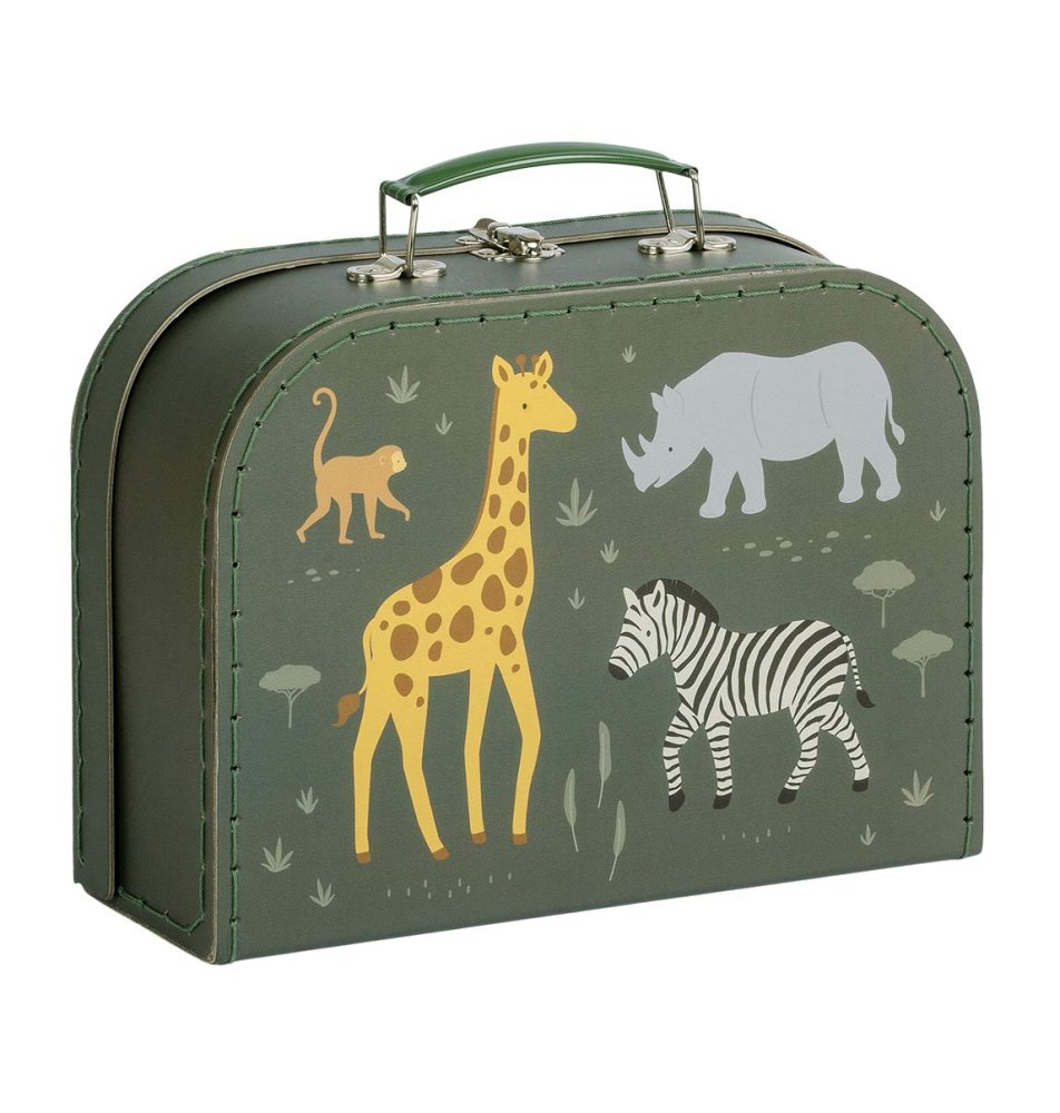 A Little Lovely Company - Ensemble de deux valises en carton - Animaux de la savane – Image 5