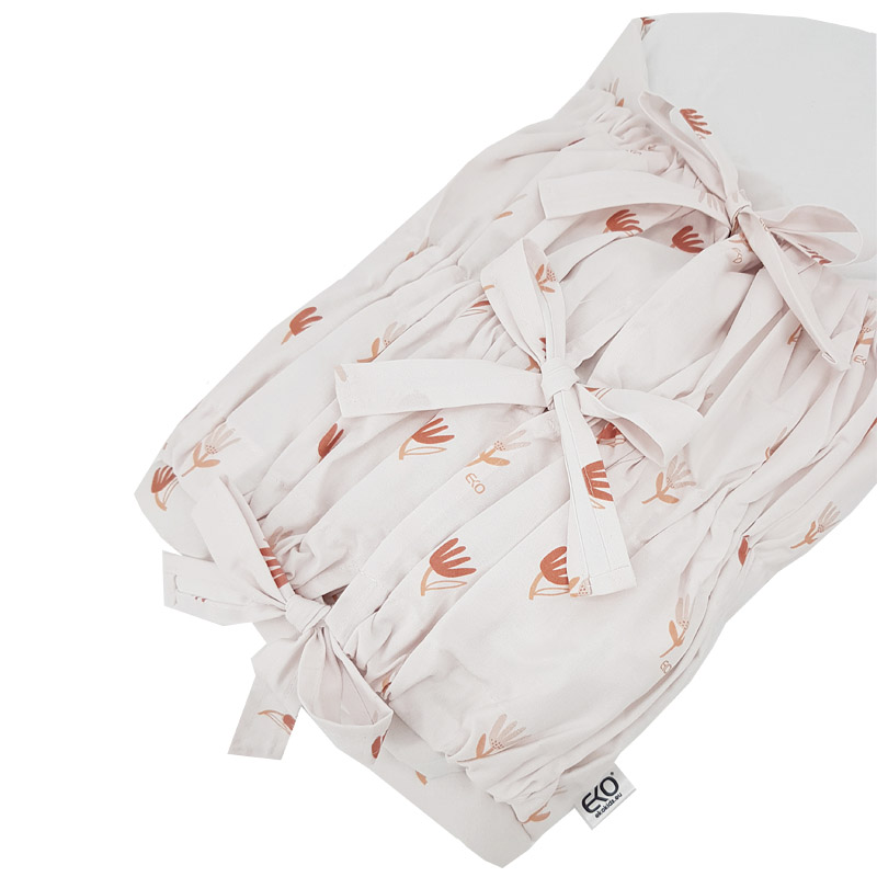 EKO Otulacz bawełniany z kokosem Beige Meadow 75x75cm - obrazek 4