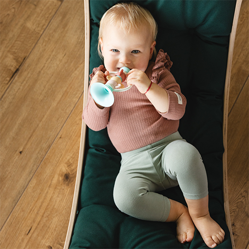 BABYONO Sonaglio con massaggiagengive Tromba 0m+ - immagine 3