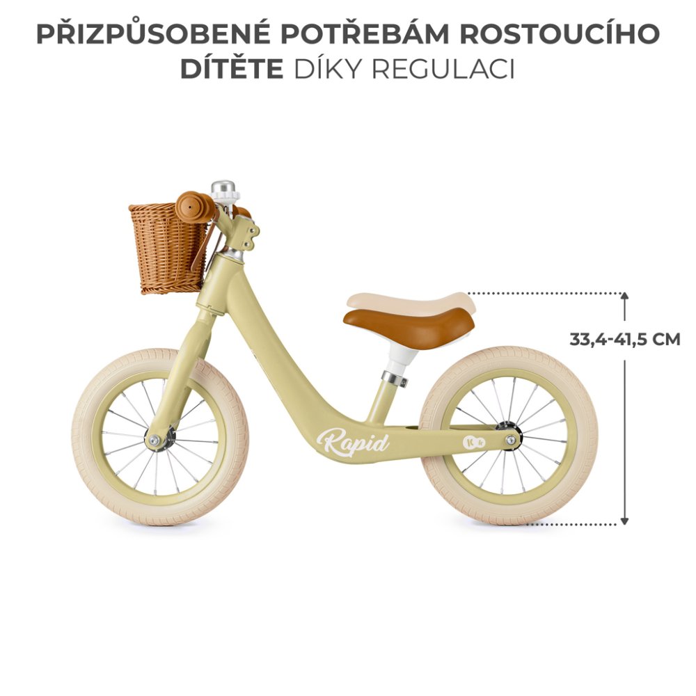 KINDERKRAFT SELECT Bicicletta senza pedali Rapid2 Savannah Green - immagine 4