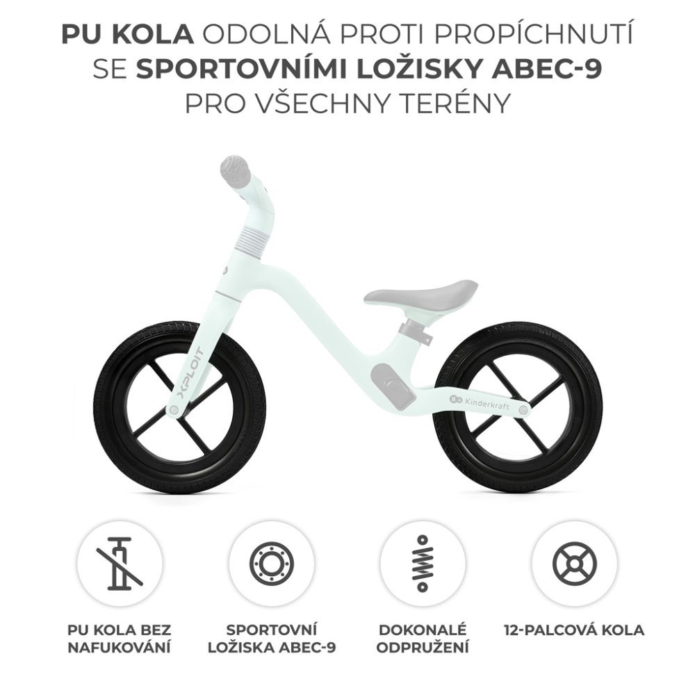 KINDERKRAFT Bicicletta senza pedali Xploit Turquoise - immagine 5