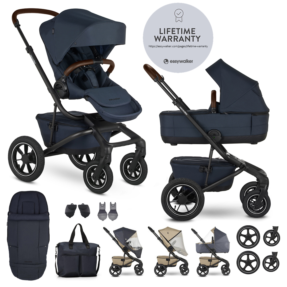 EASYWALKER Poussette combinée Jimmey Indigo Blue XXL AIR + RWS