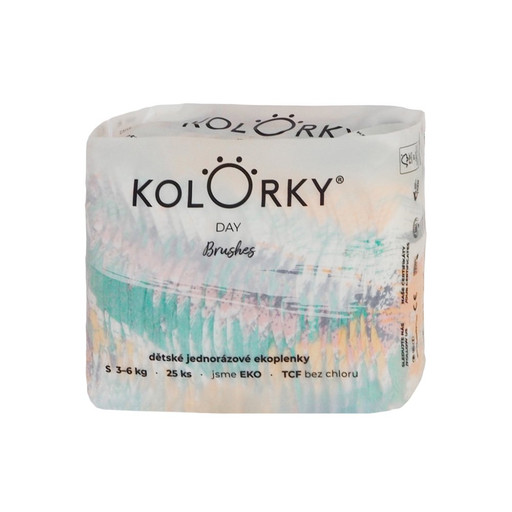 KOLORKY DAY Couches jetables écologiques, pinceau S (3-6 kg) 200 pièces - APPROVISIONNEMENT MENSUEL – Image 4