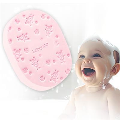 BABYONO Gąbka do mycia - różowa - obrazek 4