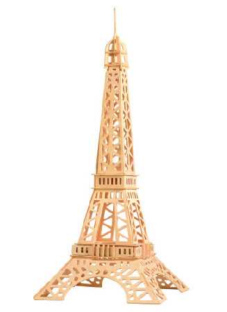Woodcraft Puzzle 3D en bois Bâtiments célèbres Tour Eiffel