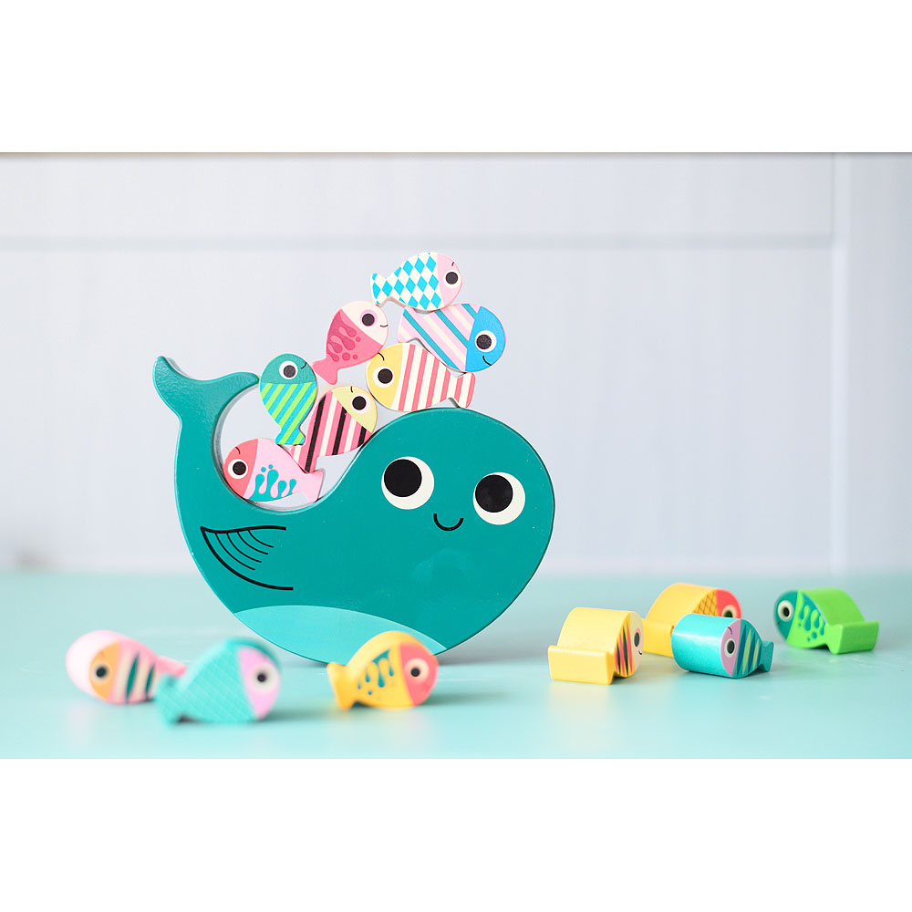 Vilac Juego de equilibrio de motricidad fina Ballena - Imagen 3