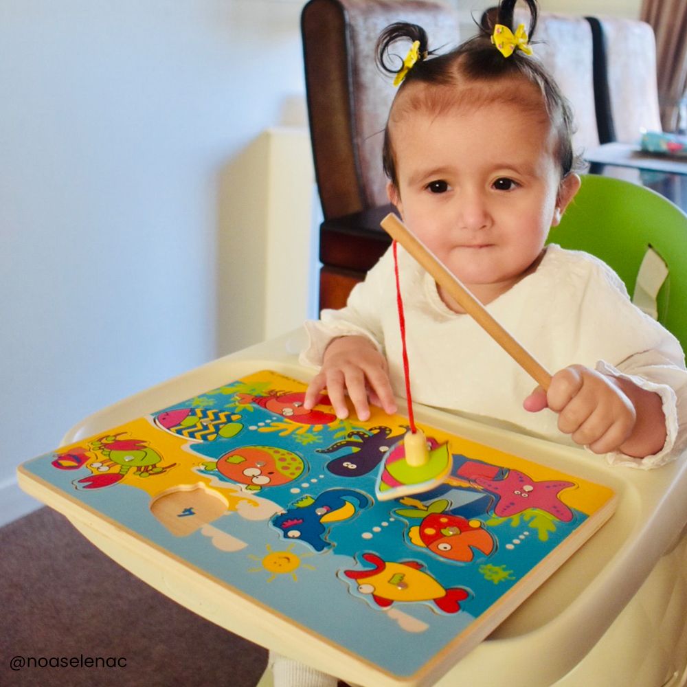 Bigjigs Toys Juego de Pesca Marina de Madera - Imagen 3