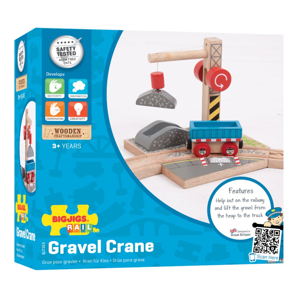 Bigjigs Rail Żuraw z gruzem - obrazek 3