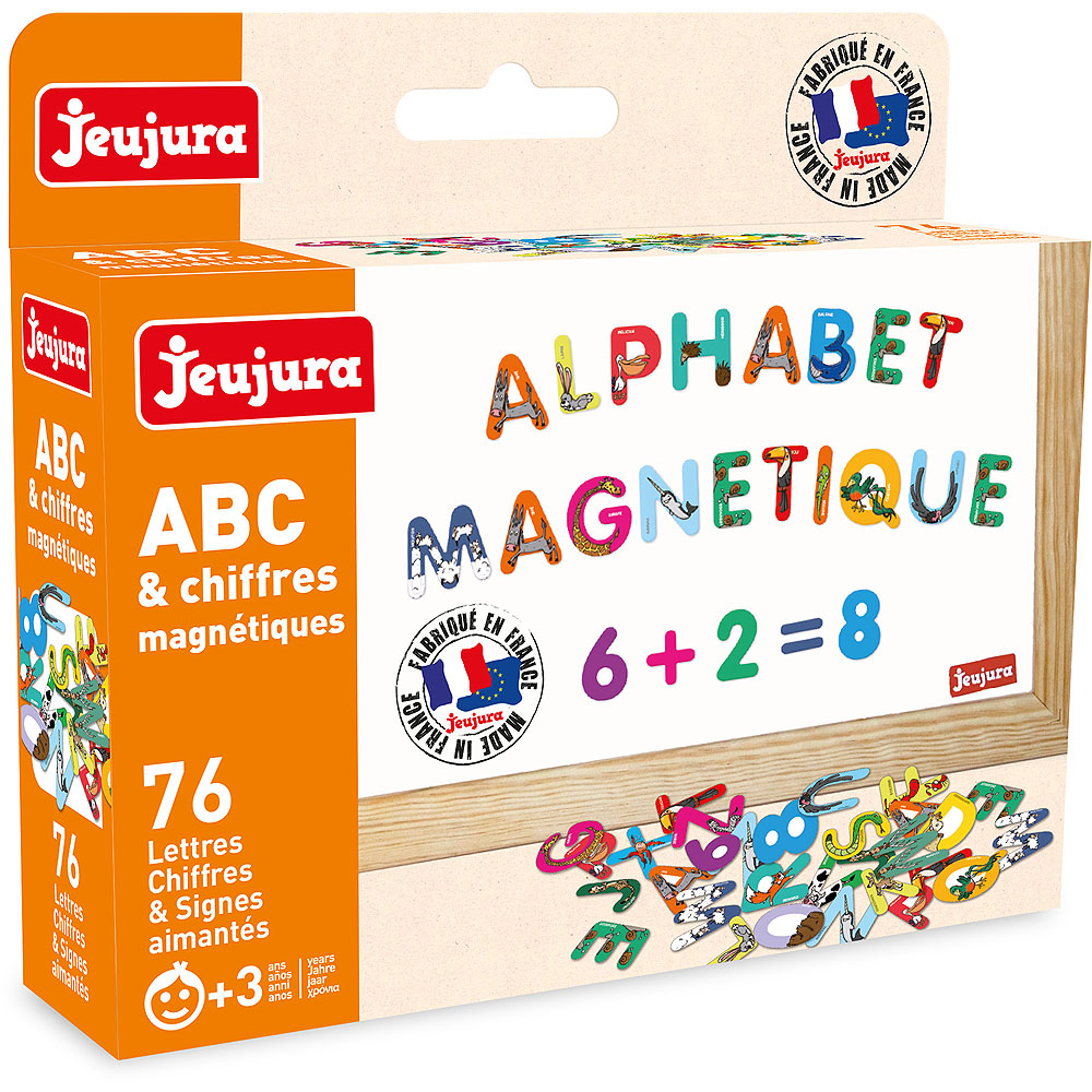 Jeujura Letras magnéticas de colores 76 uds - Imagen 2