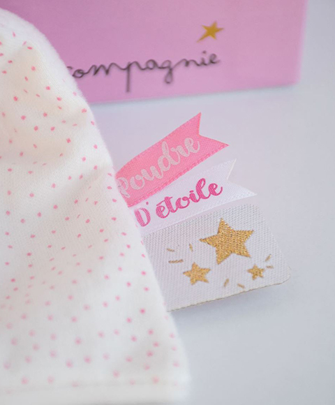 Doudou Coffret Cadeau - Lapin en peluche avec lange 10 cm rose – Image 3