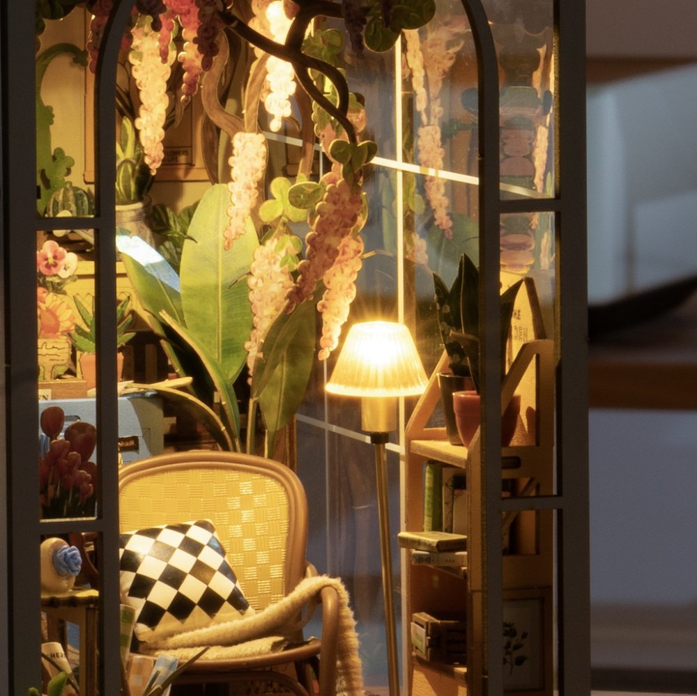 Puzzle 3D RoboTime Serre miniature de serre-livres pour maison de poupée – Image 3