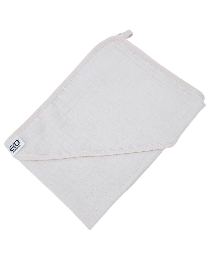 EKO Asciugamano da bagno in mussola Beige 100x100 cm