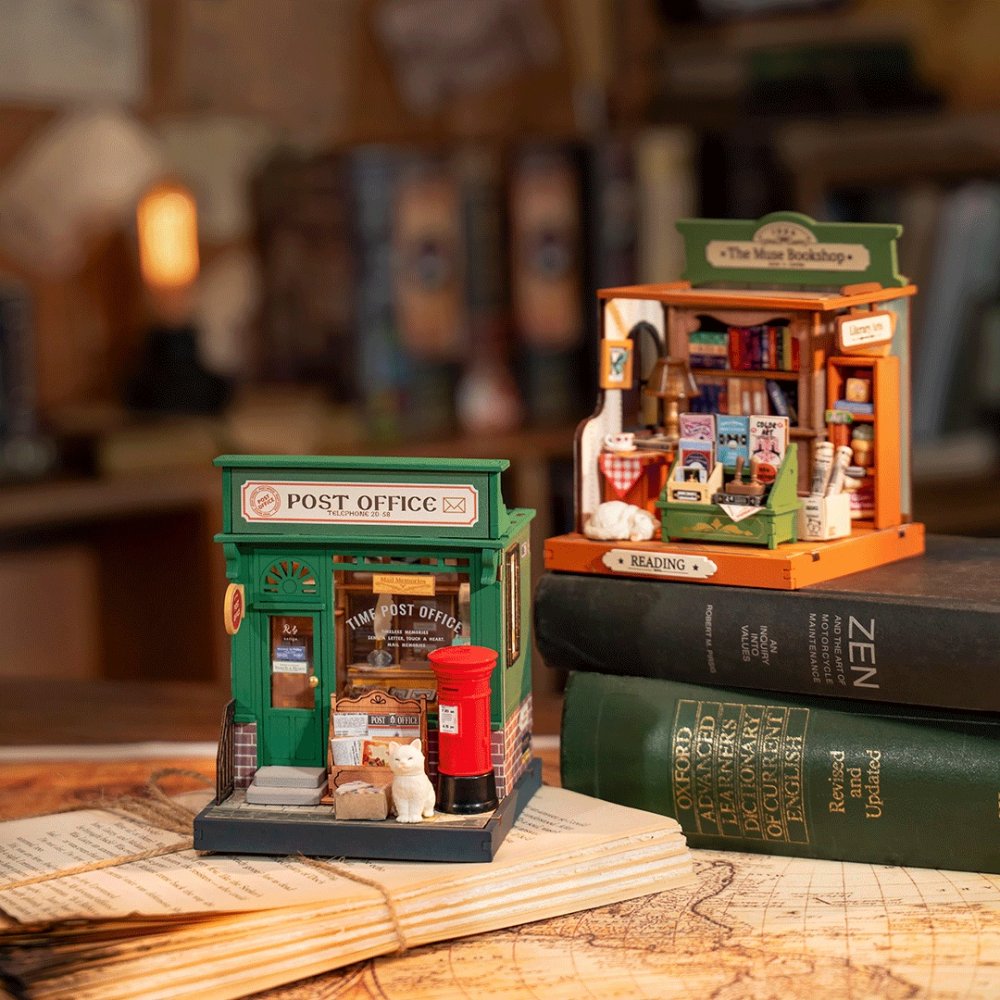 RoboTime 3D fa puzzle Miniatűr házikó Posta - Image 6