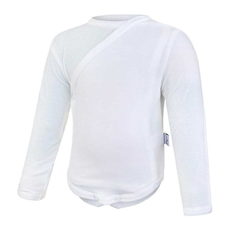 Body incrociato con guanti antigraffio Outlast® - bianco 50