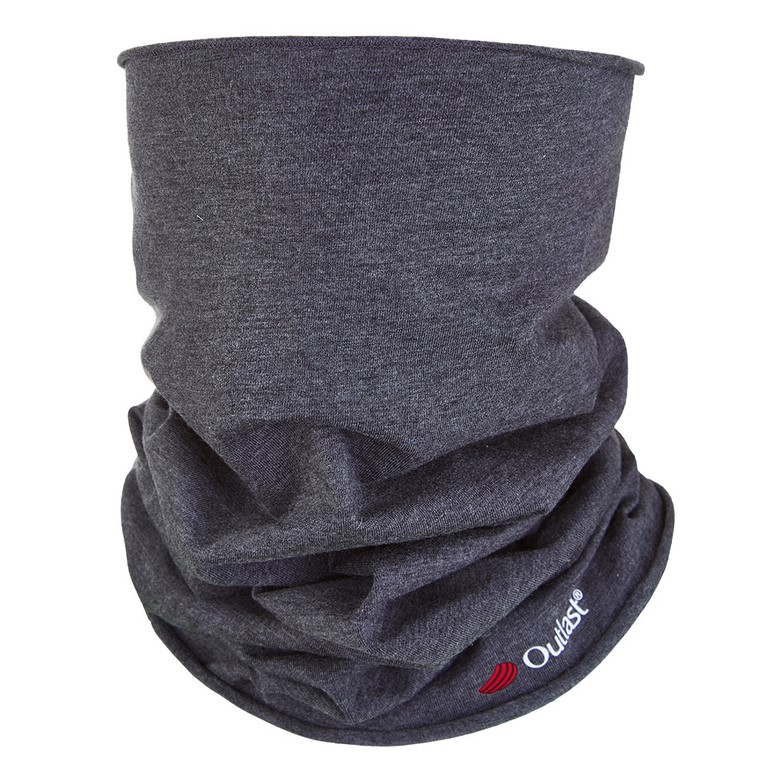 Kinder Schlauchschal dünn Outlast® - Dunkelgrau meliert UNI