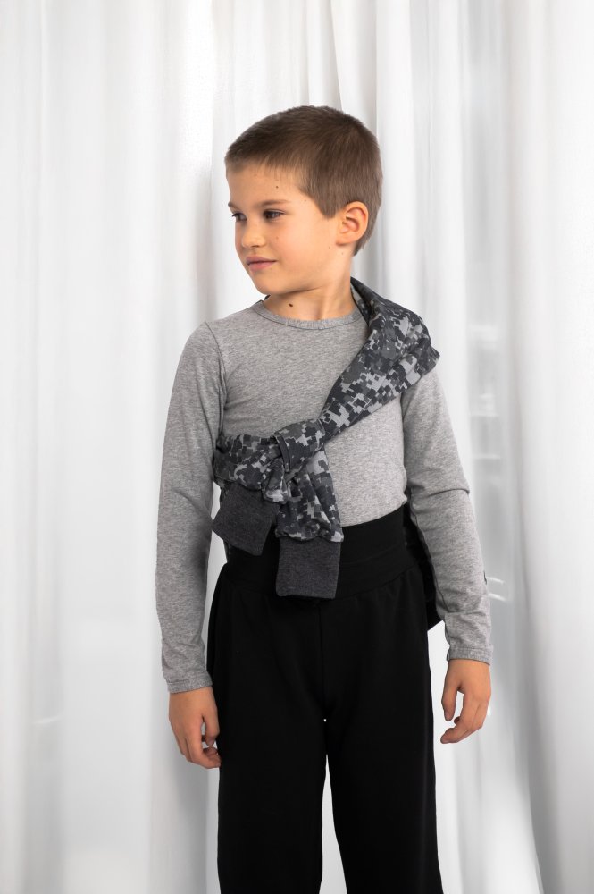 Sudadera con bolsillo forrado Outlast® - pixel/gris marengo oscuro 128 - Imagen 7