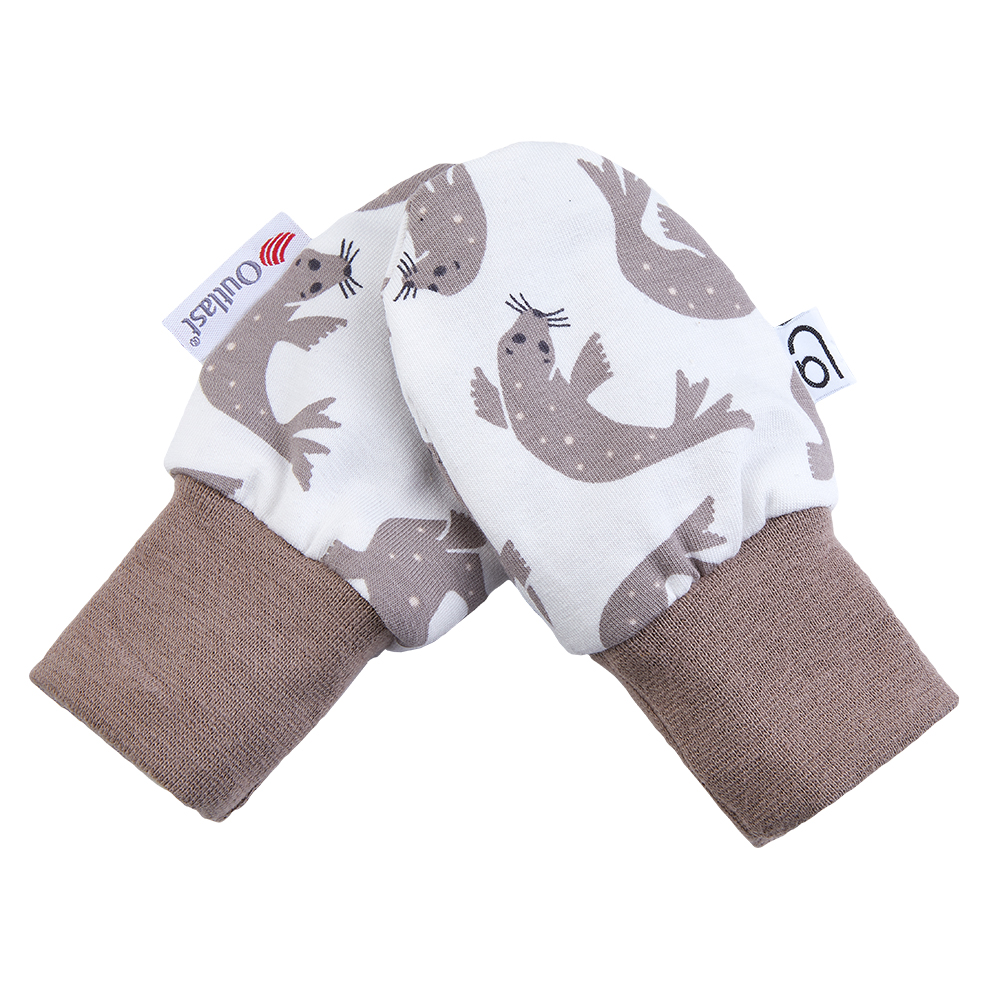 Ensemble nouveau-né BIO luge Outlast® - blanc phoque marron/noisette 56 – Image 7