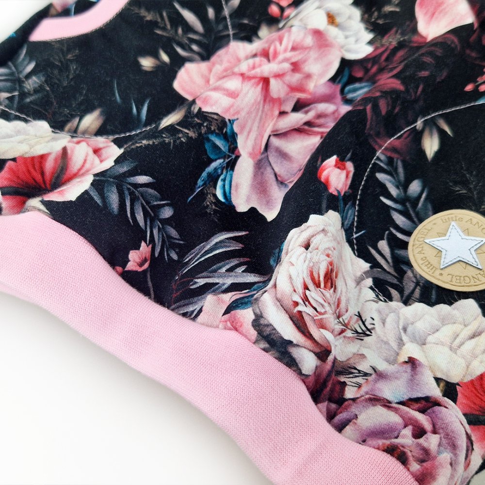 Vestido sudadera - flores negras 92 - Imagen 3