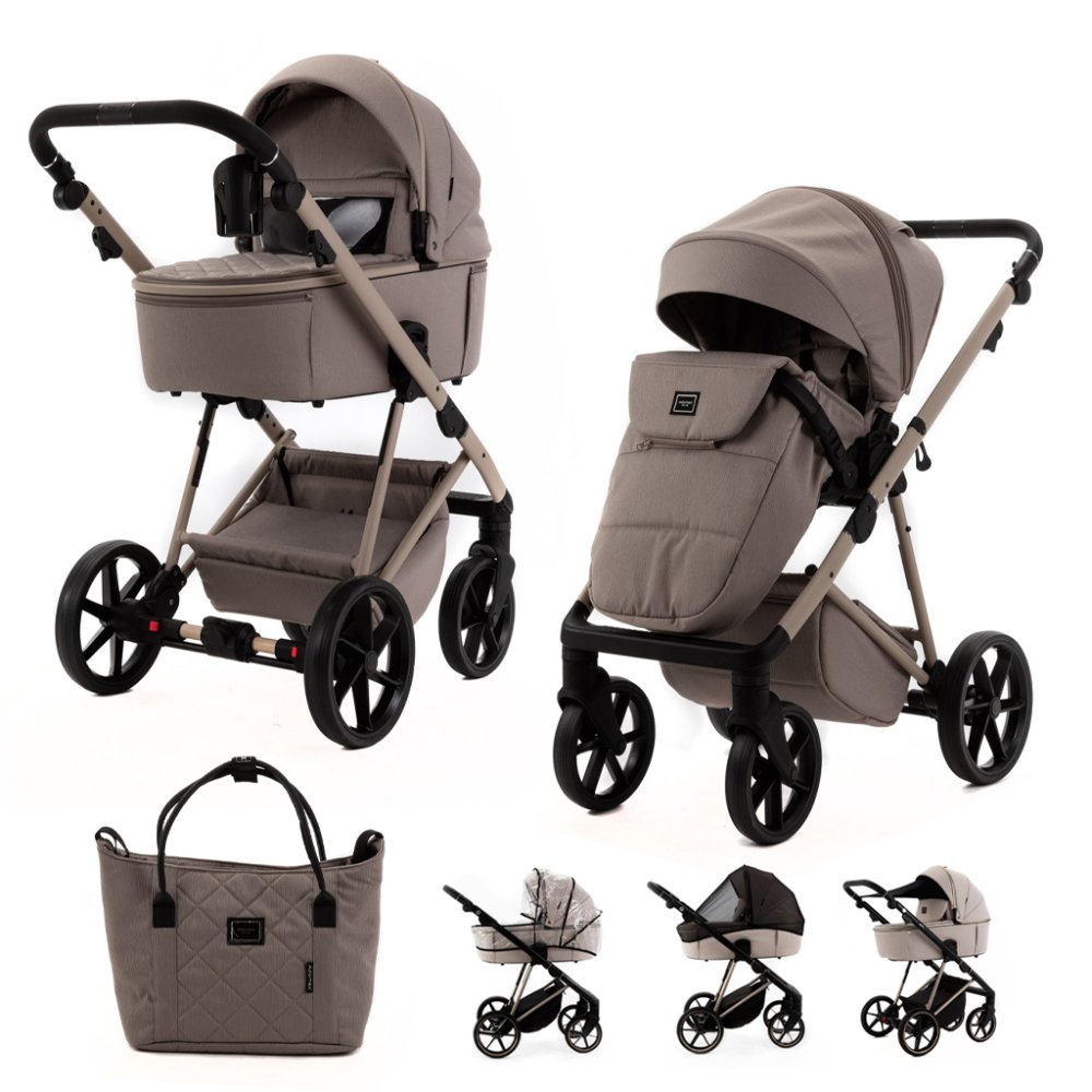 ADAMEX Kočárek kombinovaný Delta Natura Cappuccino