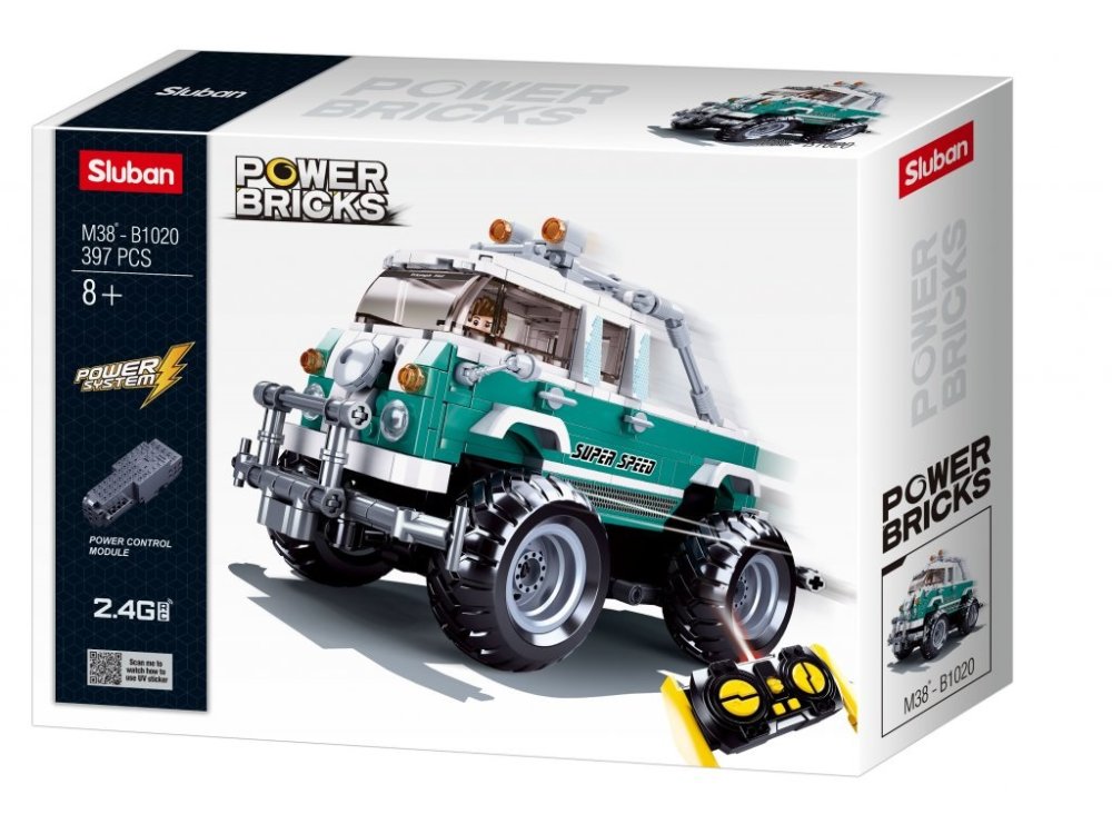Sluban Power Bricks M38-B1020 Monster SUV vůz R/C T2 na dálkové ovládání (obrázek 2)