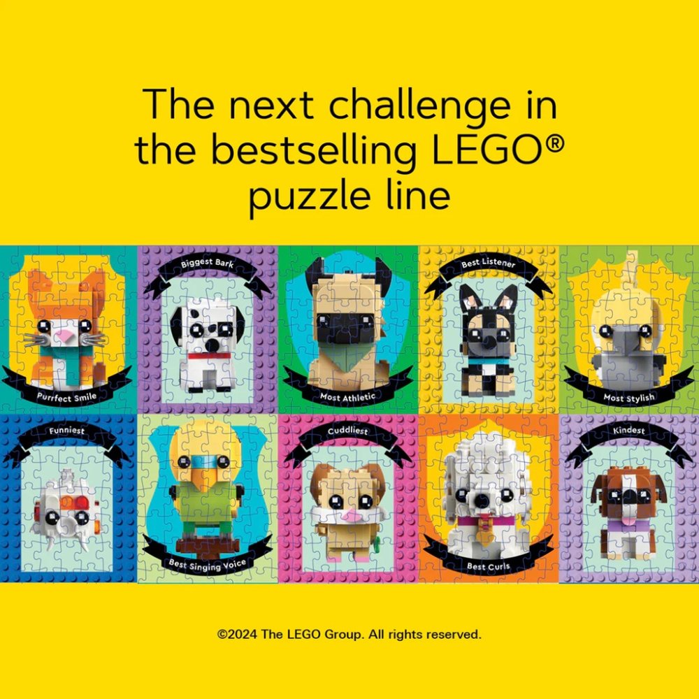 Chronicle Books Puzzle LEGO® Zvířecí kamarádi 1000 dílků (obrázek 3)