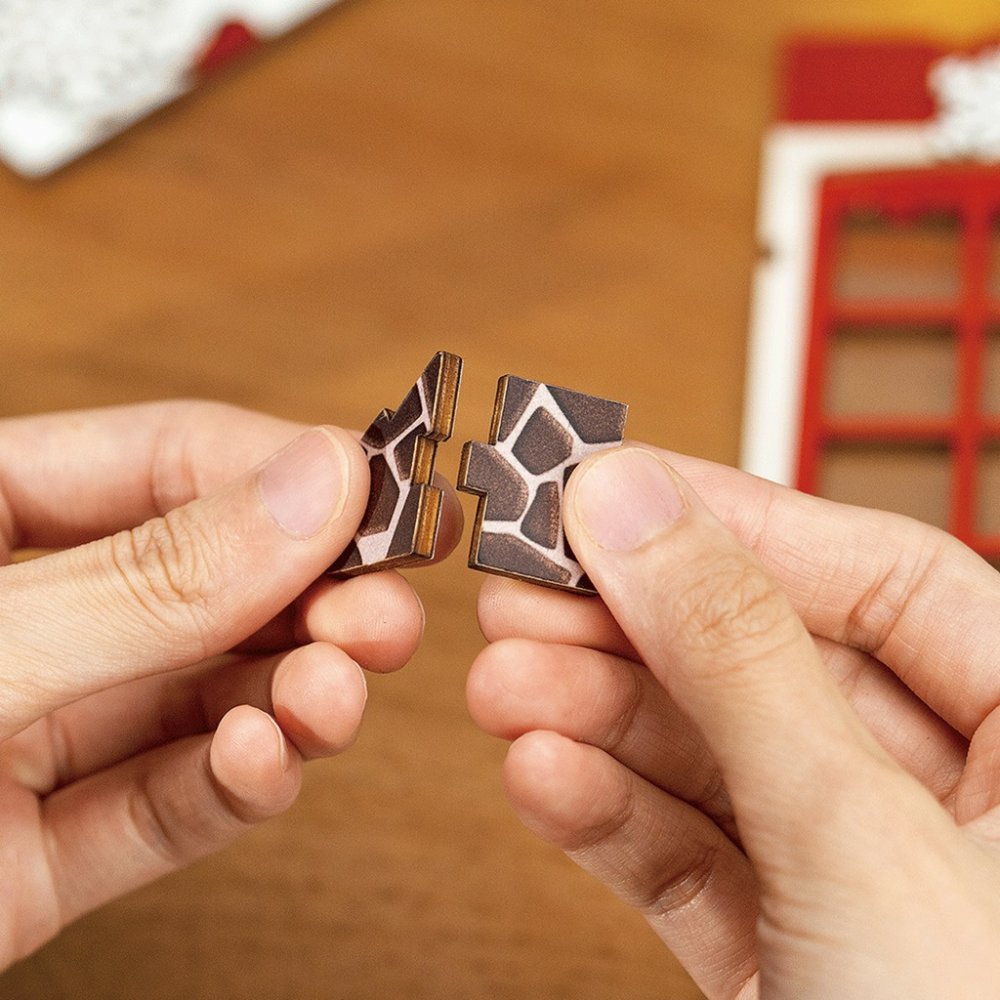 RoboTime 3D skládačka Zarážka na knihy Miniatura domečku Vánoční interiér (obrázek 6)