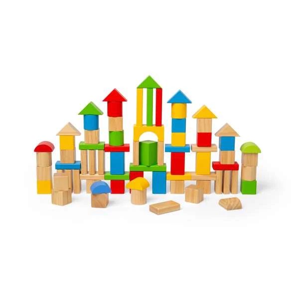 Bigjigs Toys První dřevěné kostky a vkládačka v bubínku (obrázek 6)