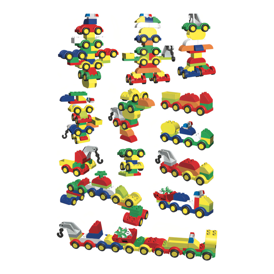 L-W Toys Junior kostky Auta 62 ks (obrázek 3)