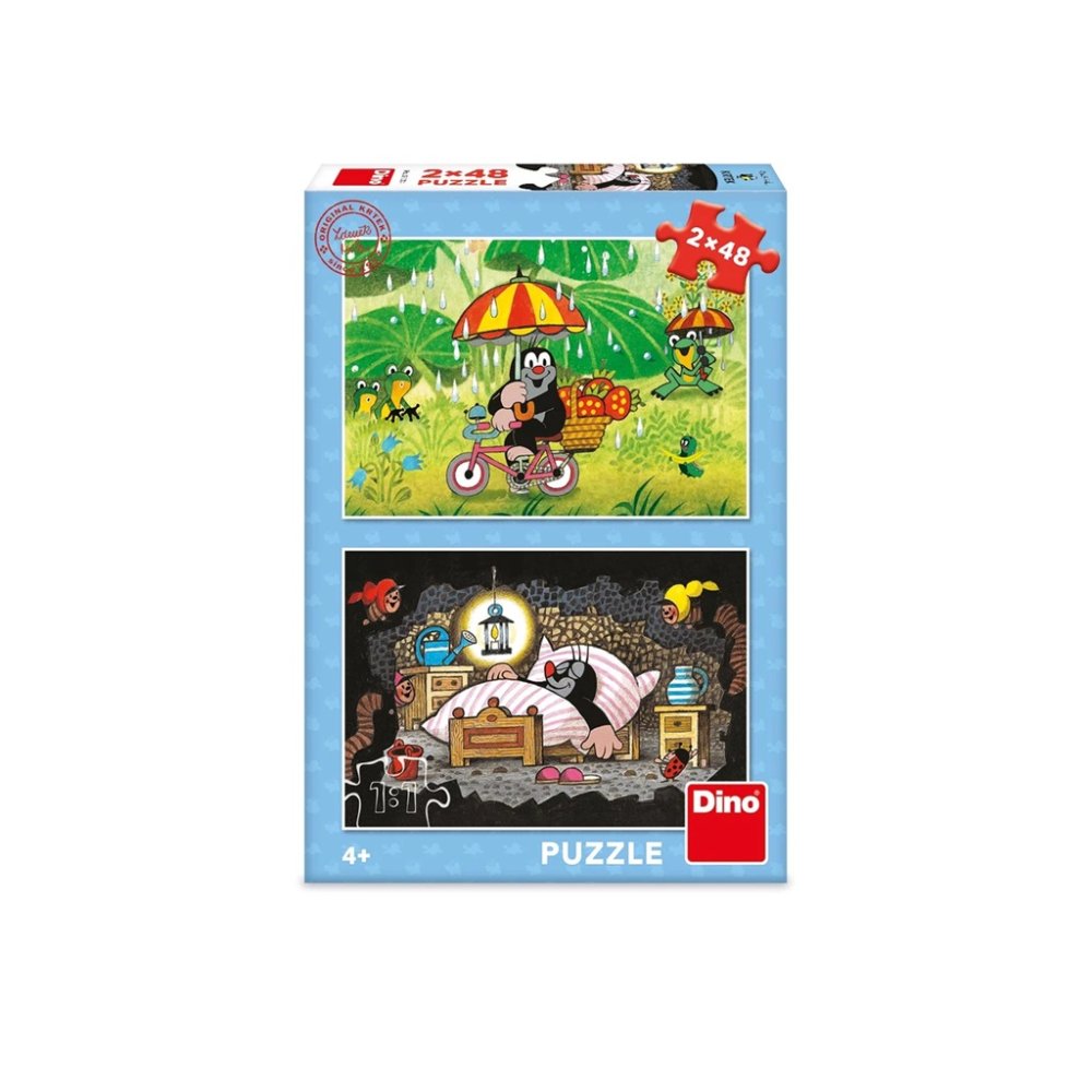Dino Puzzle Krtkův den 2x48 dílků (obrázek 3)