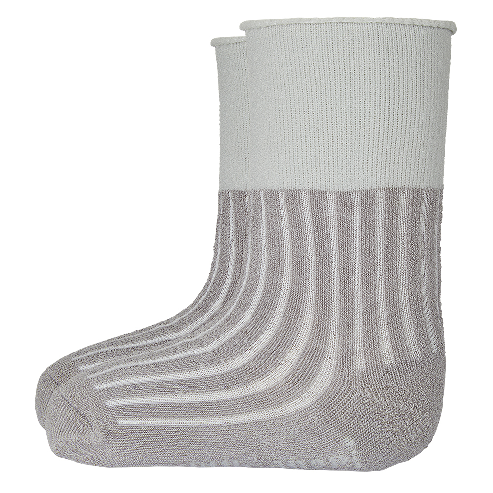 Calcetines de rizo antideslizantes Outlast® - gris oscuro 15-19 | 10-13 cm