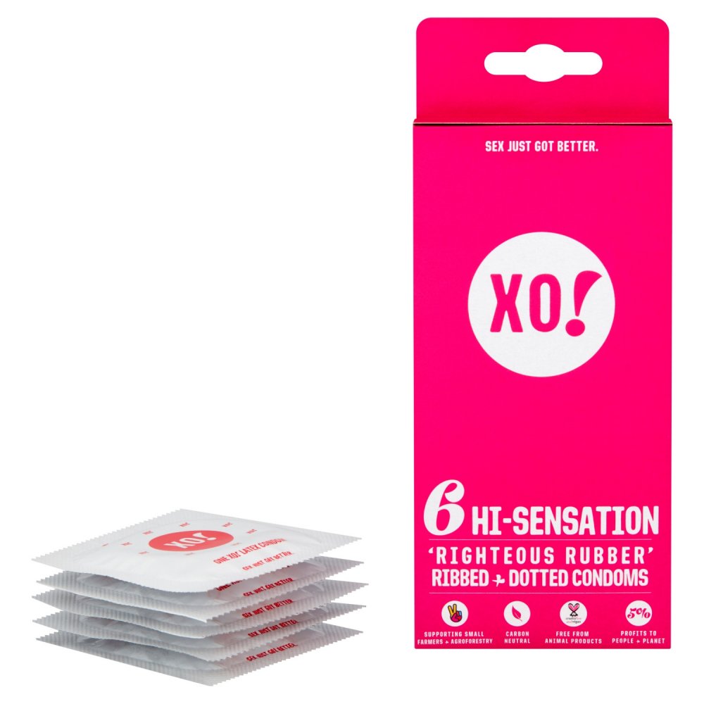 Natural Latex Condom Hi Sensation 6 Pcs