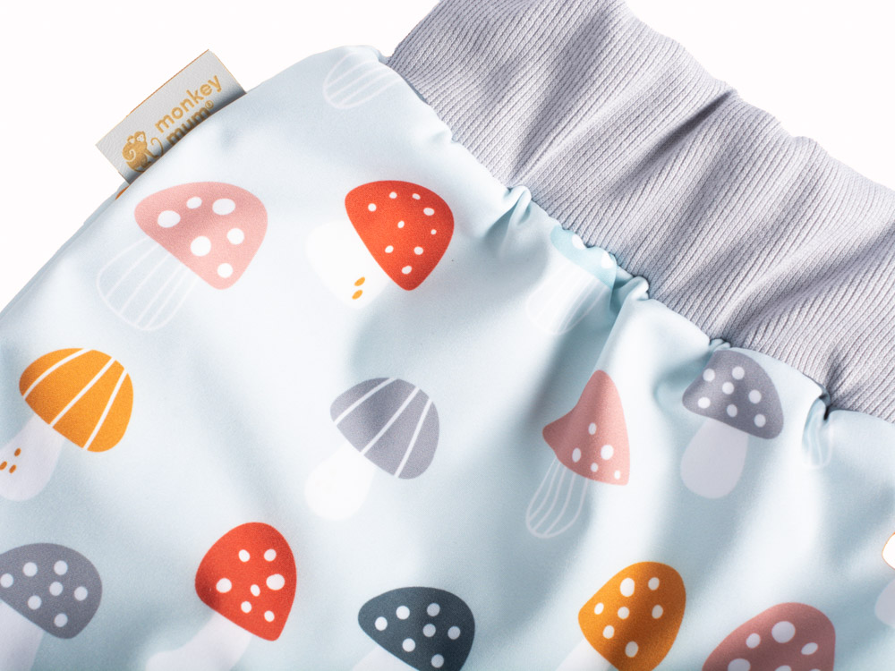 Monkey Mum® Softshell Baby Pants With Membrane - Colourful Mushrooms 62,Monkey Mum® Softshell Baby Pants With Membrane - Colourful Mushrooms 62