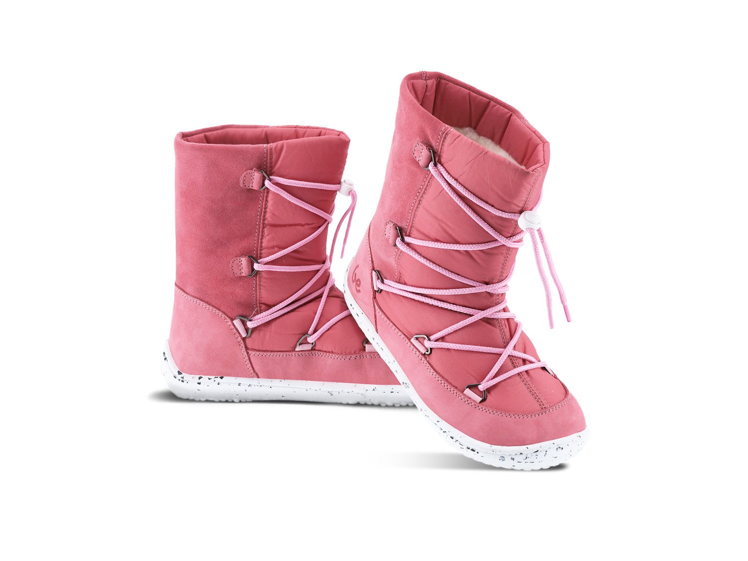 Be Lenka Dětské Zimní Barefoot Boty Snowfox Kids 2.0 - Rose Pink 27